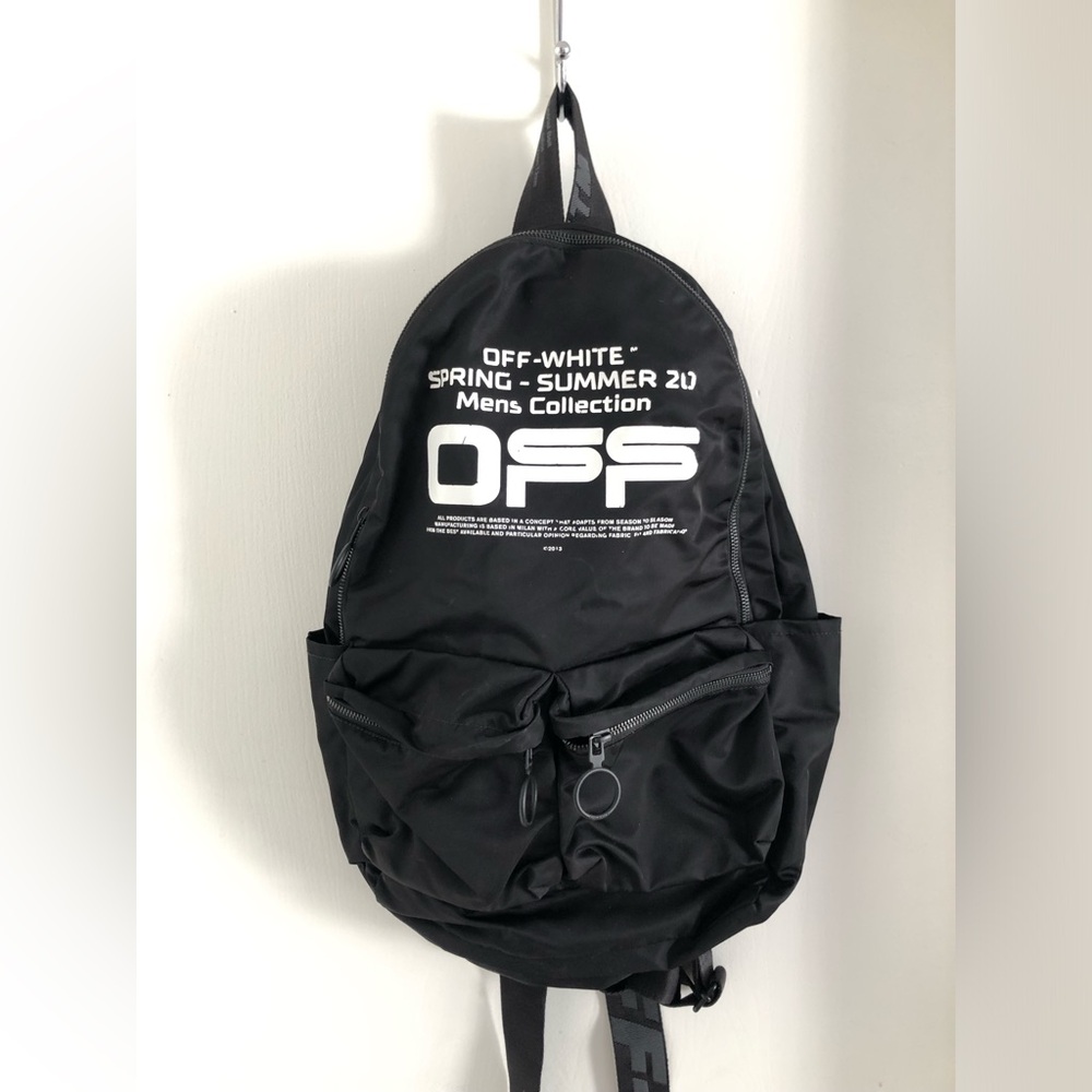 Off-White Black Men's Backpack spring summer 20